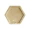 Hexagon Welled Pinewood Coasters, 4ct. by Make Market&#xAE;